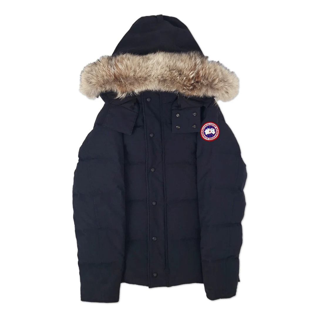 Parka bleu marine Goose Wyndham