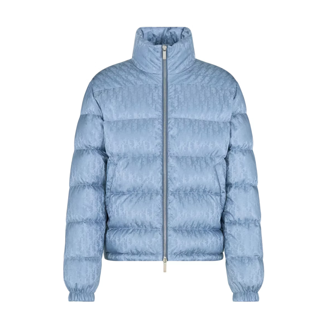 Veste bleu ciel monogrammée