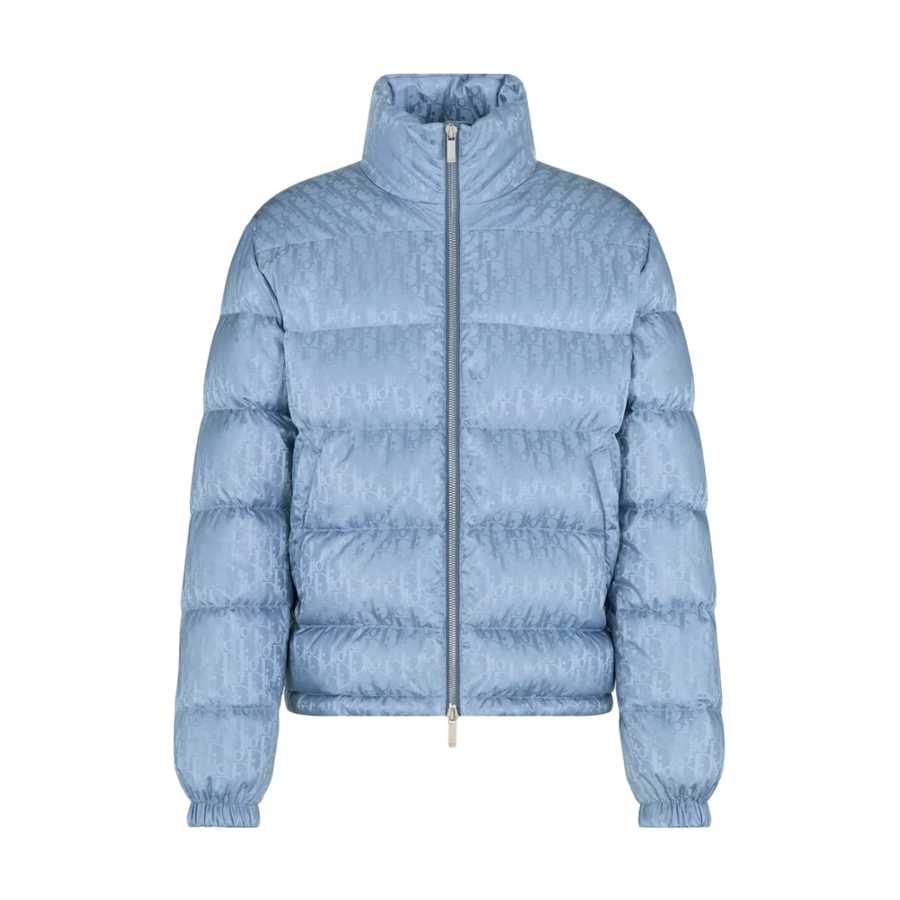 Veste bleu ciel monogrammée
