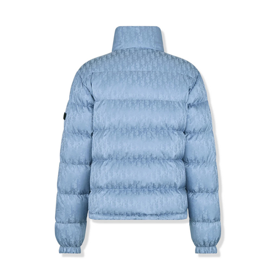 Veste bleu ciel monogrammée