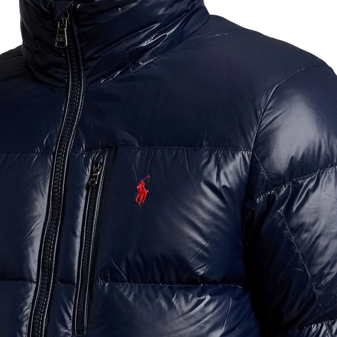 Polo bleu marine brillant - photo 2