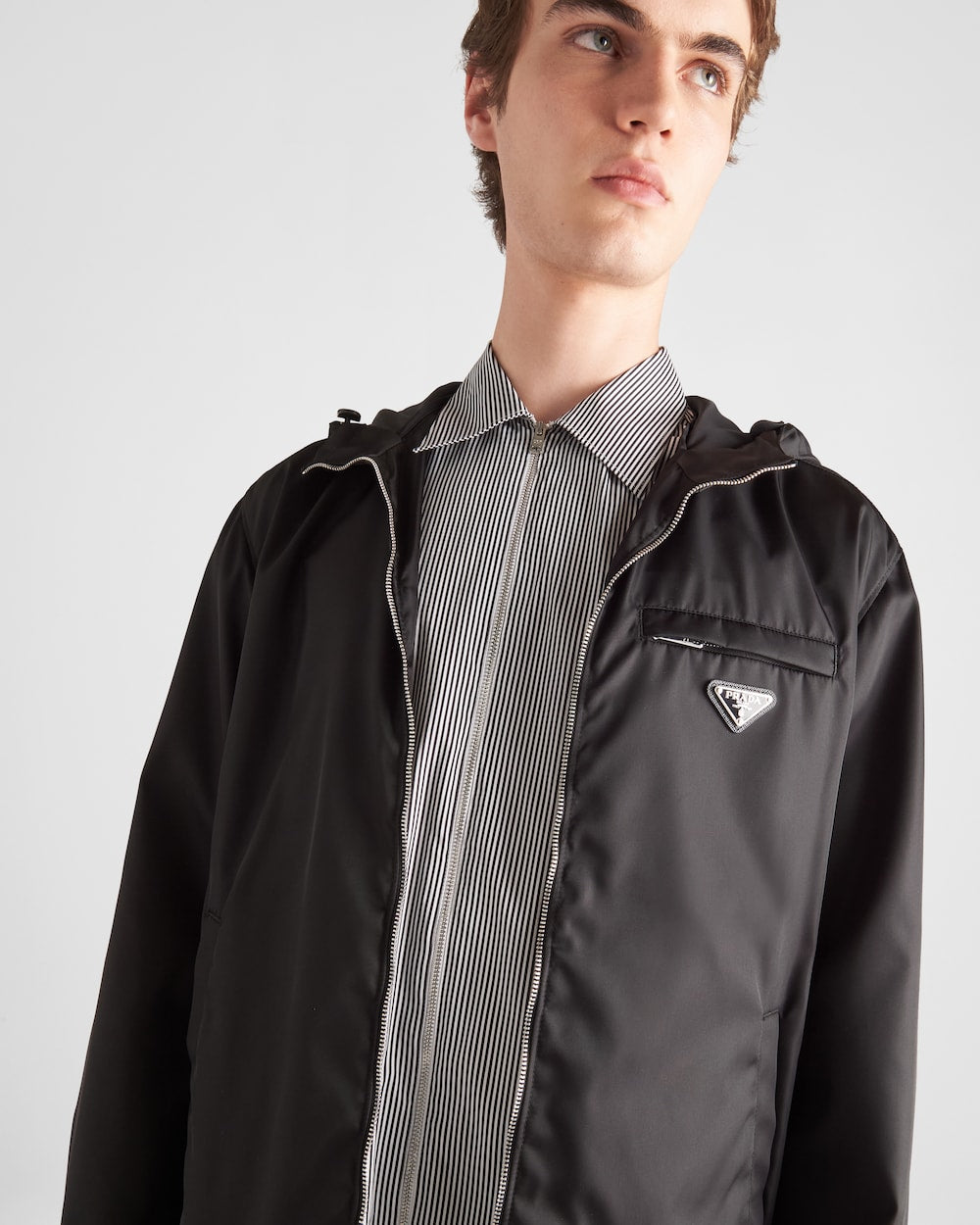 Blouson en Re-Nylon à capuche